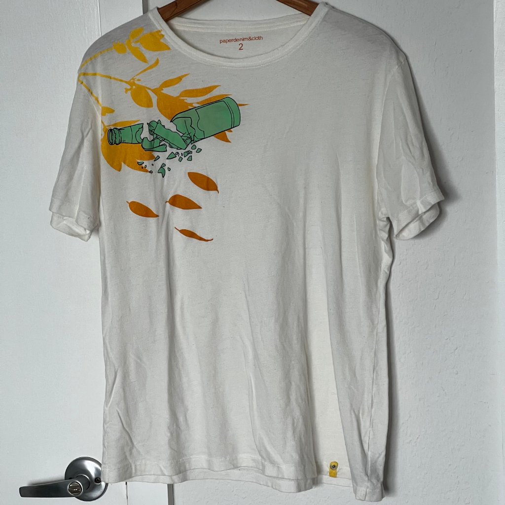 Paper Denim & Cloth Graphic Tee Shirt Sz M Vintage 90s